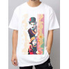 Tricou Charlie Chaplin cu un copil din bumbac de artă